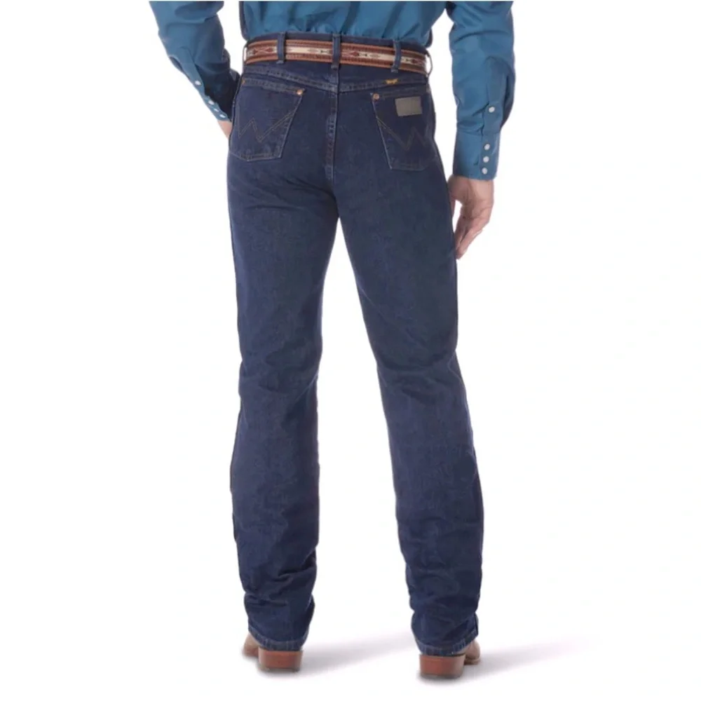 WRANGLER® COWBOY CUT® ORIGINAL FIT JEAN IN DARK STONE SIZE 40 X 30 💙EUC💙